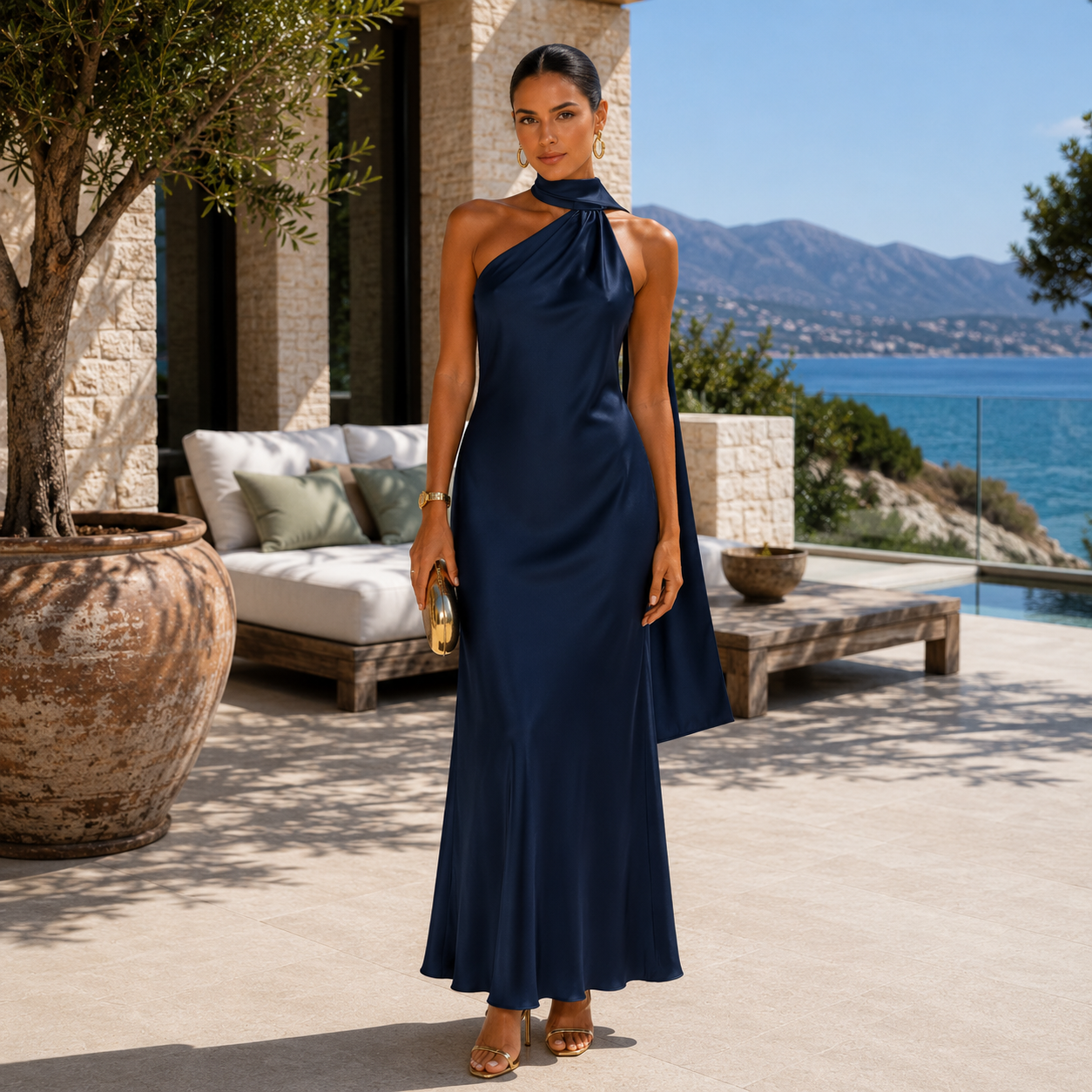 Vestido Esther™ | Elegancia Satinada que Deslumbra de Noche