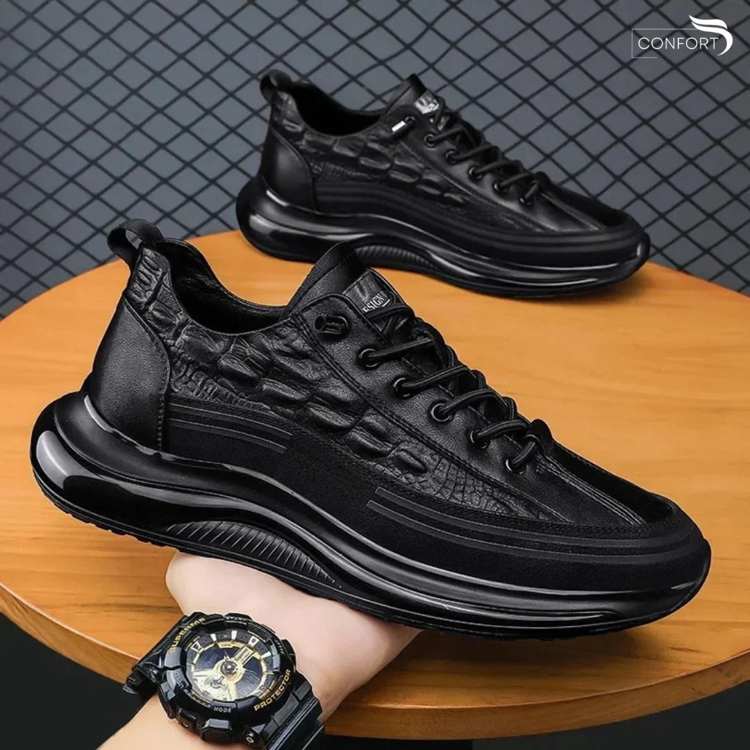 Botas de cuero ligeras- PAIV NOIR