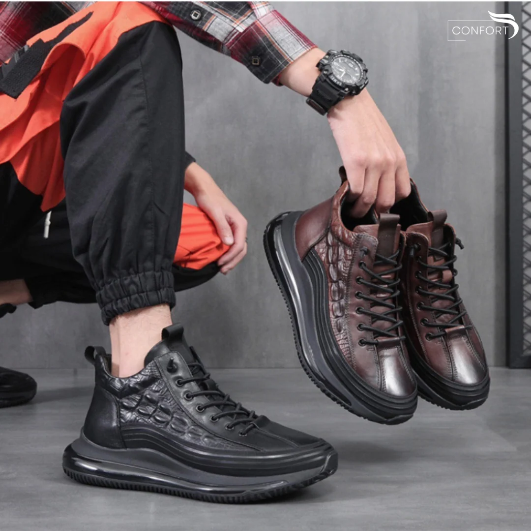 Botas de cuero ligeras- PAIV NOIR